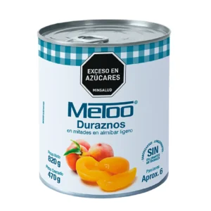 DURAZNO LATA - METOO X 820 g