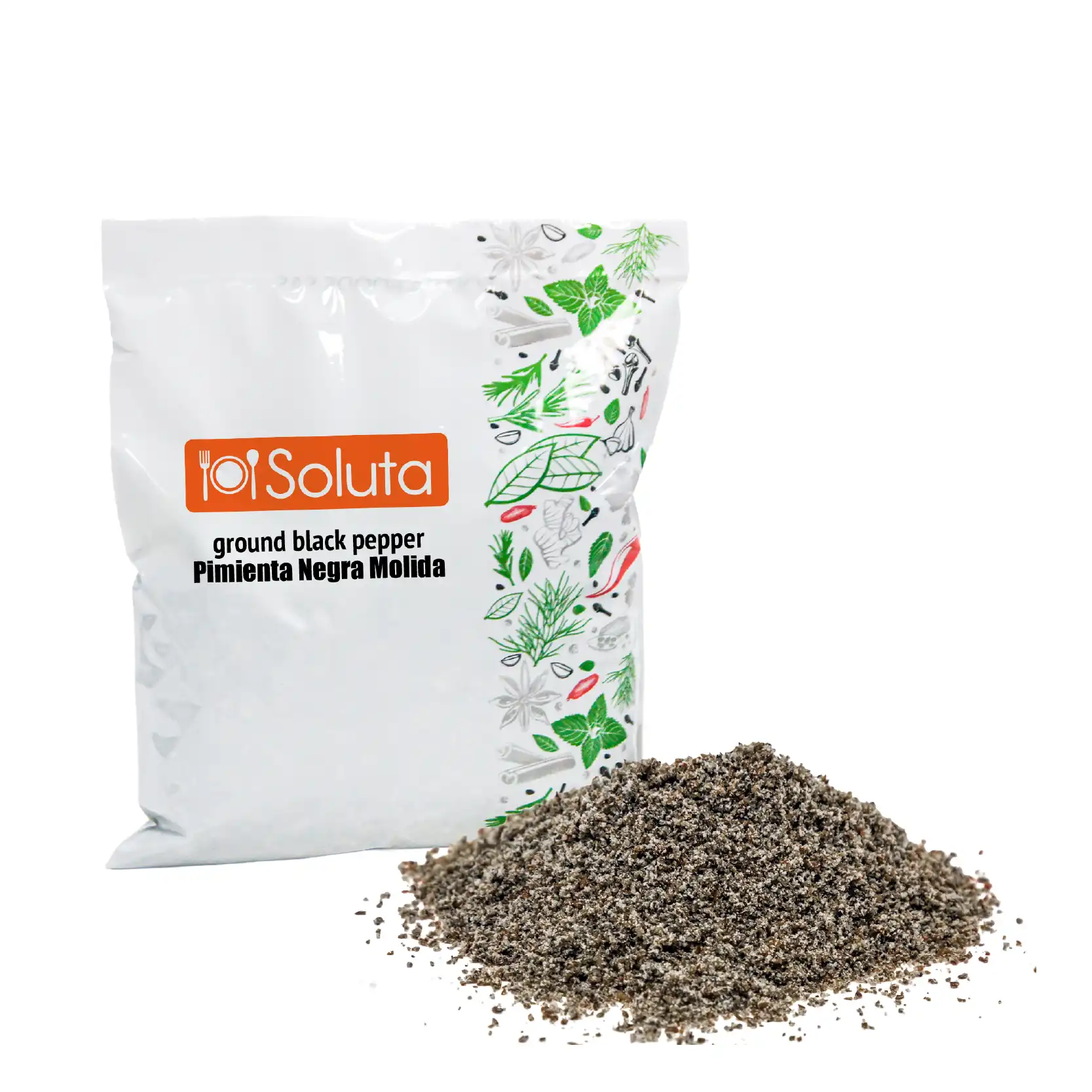 PIMIENTA NEGRA MOLIDA BOLSA x 1 kg (SACO x 25 kg)